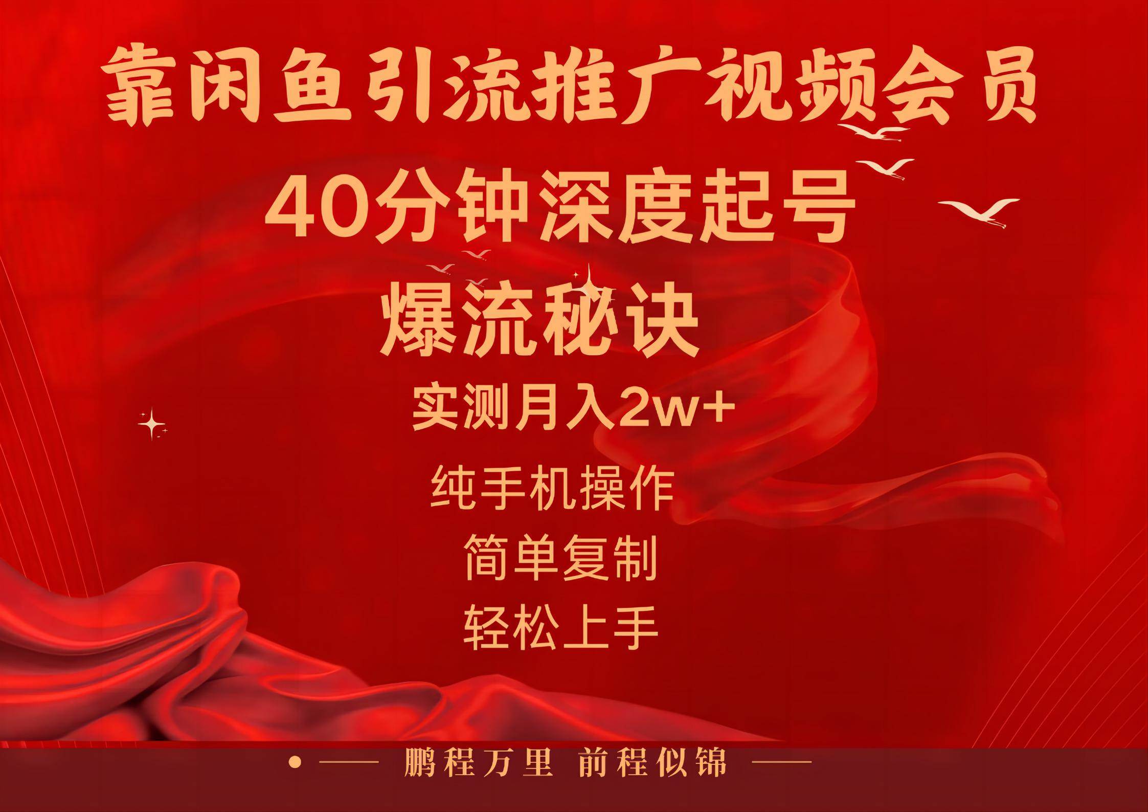 闲鱼暴力引流推广视频会员，能做到日入2W+，操作简单-创客一号