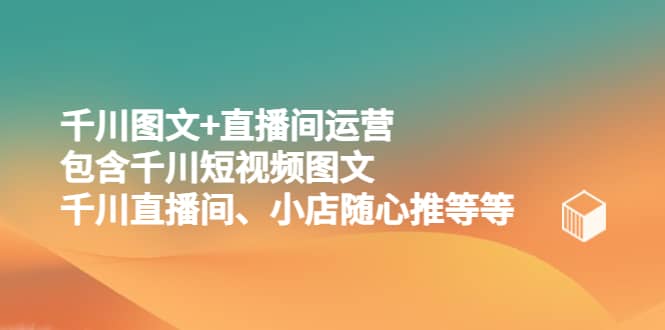千川图文+直播间运营，包含千川短视频图文、千川直播间、小店随心推等等-创客一号