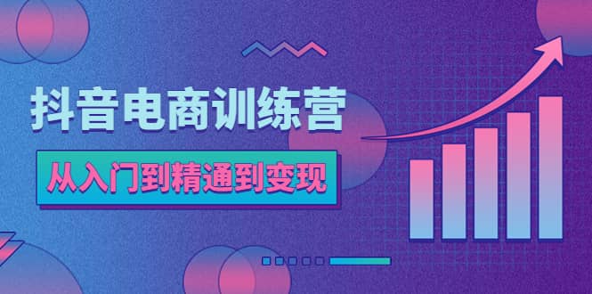 抖音电商训练营：从入门到精通，从账号定位到流量变现，抖店运营实操-创客一号