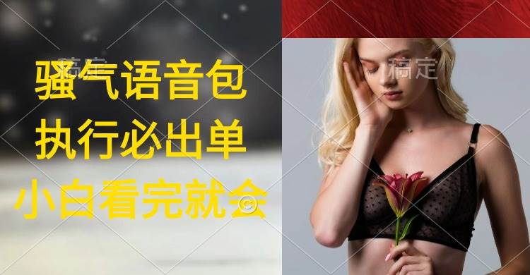 执行就出单，日入2000+，超火骚气语音包，小白看完课程就能马上实操-创客一号