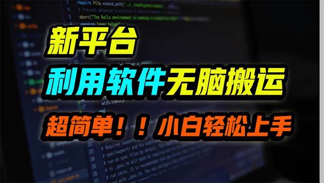 新平台用软件无脑搬运，月赚10000+，小白也能轻松上手-创客一号